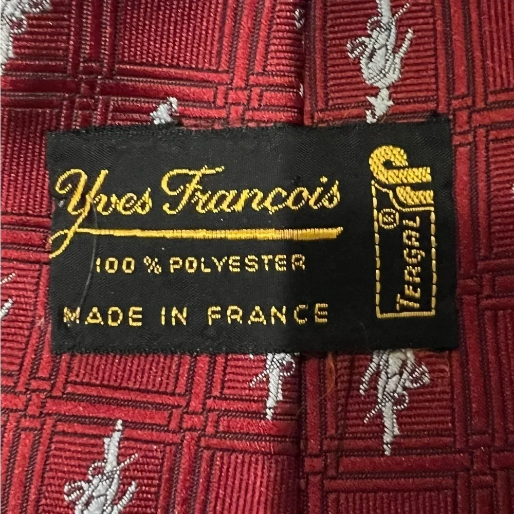 Yves Francois Red Necktie 4
